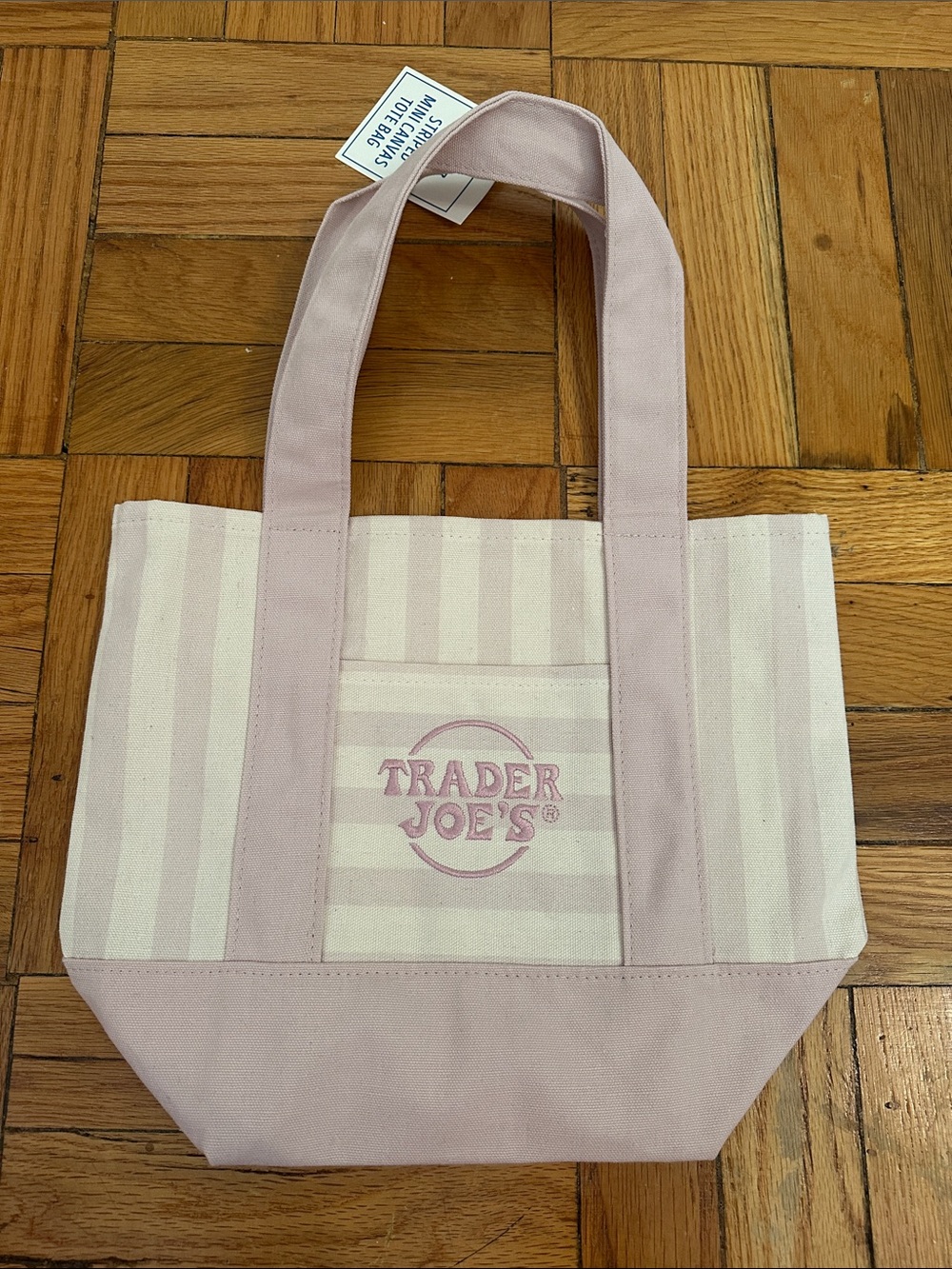 Summer 2026 Pastel Stripes Viral Tote Reusable Lunch Bag Beach Tote Mini Canvas